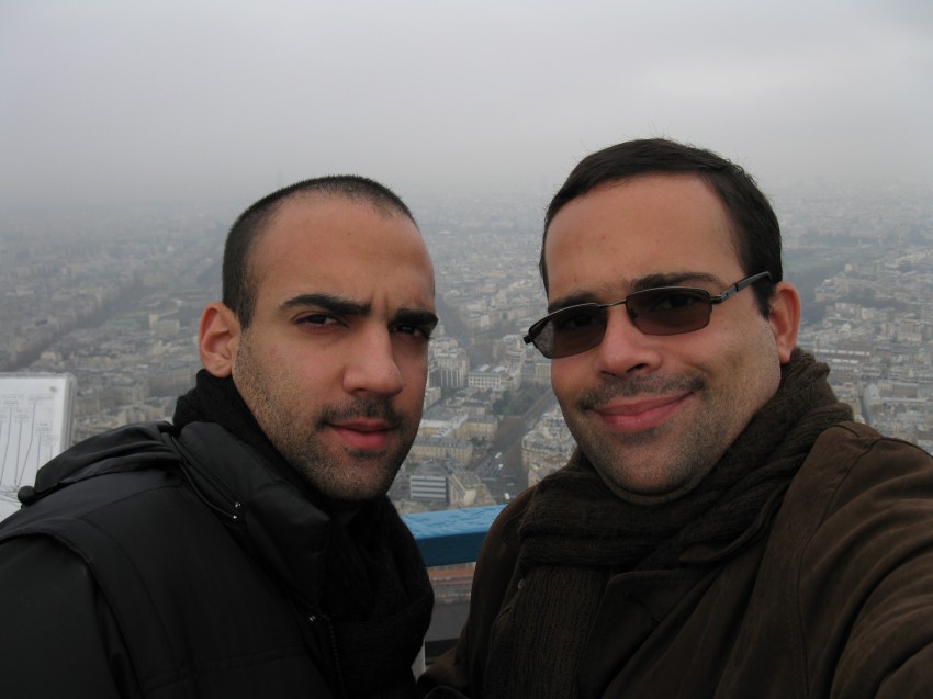 Meu irmão e eu. Terraço da Montparnasse
