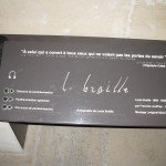 A invenção do Braille - inscrição exagerada e injusta, mas bonita.
